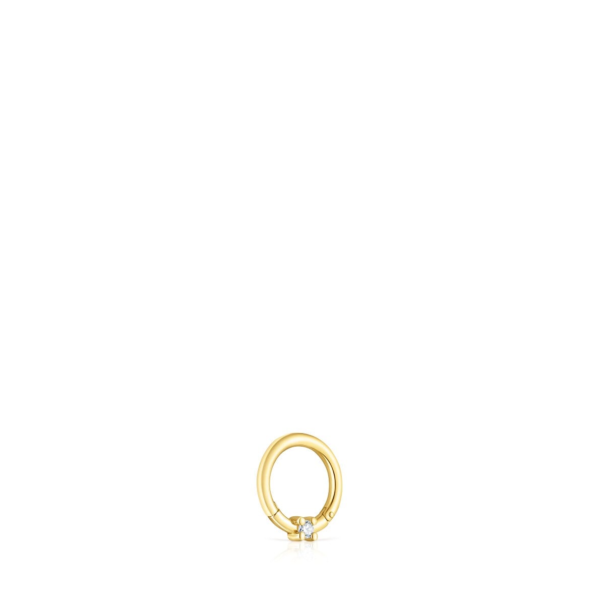 Gold TOUS Basics Ear piercing with diamond