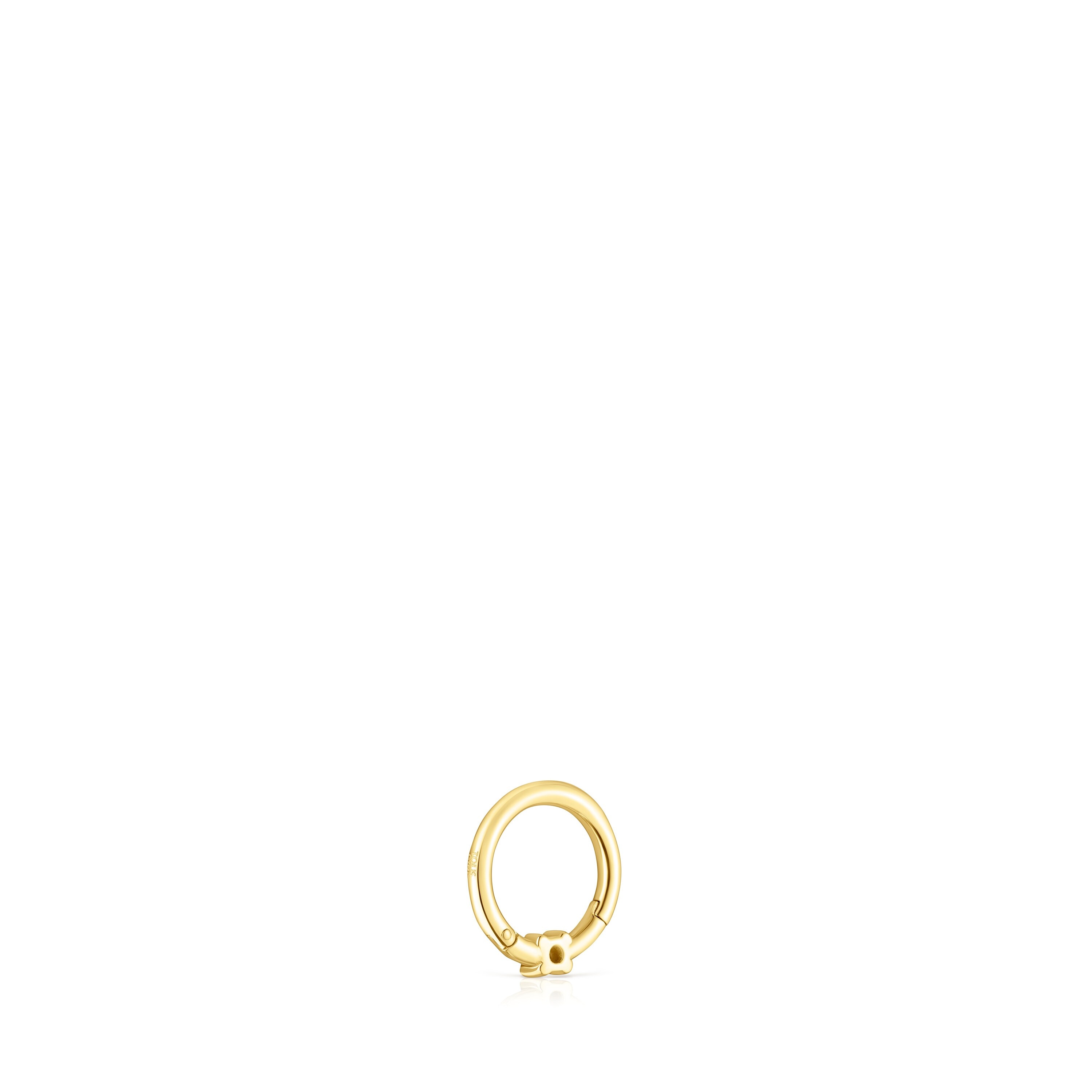 Gold TOUS Basics Ear piercing with diamond