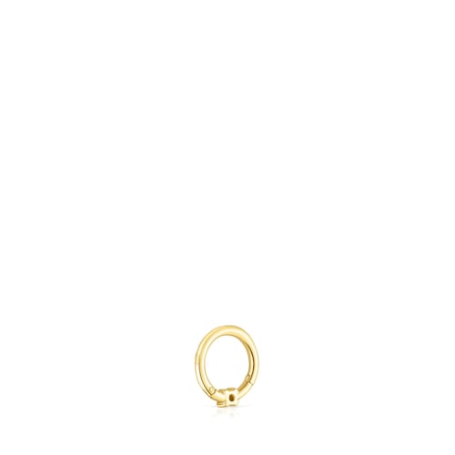 Gold TOUS Basics Ear piercing with diamond