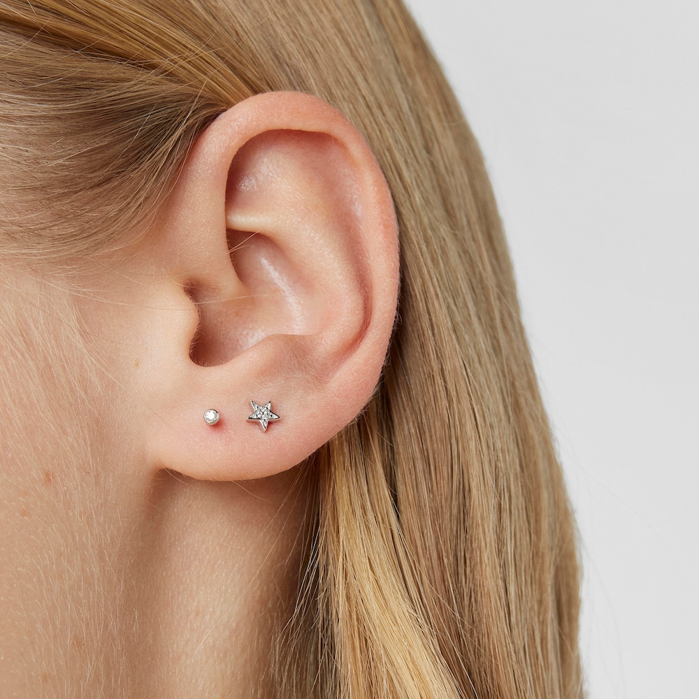 Pendientes de oro blanco y diamantes TOUS Diamonds