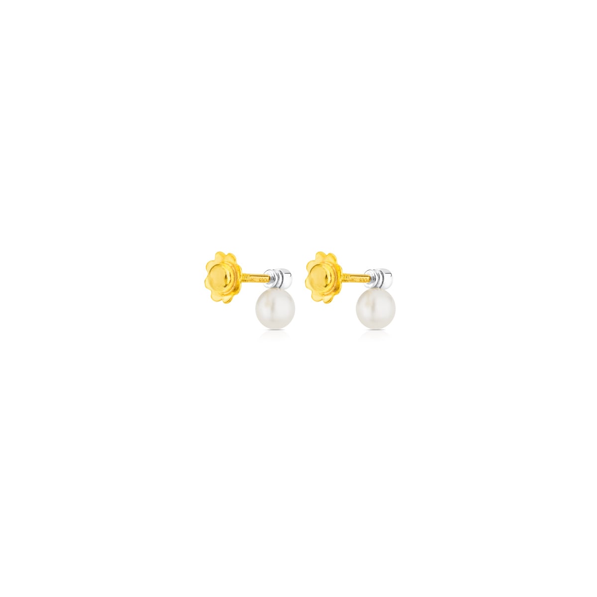 White Gold TOUS Diamonds Earrings with pearls