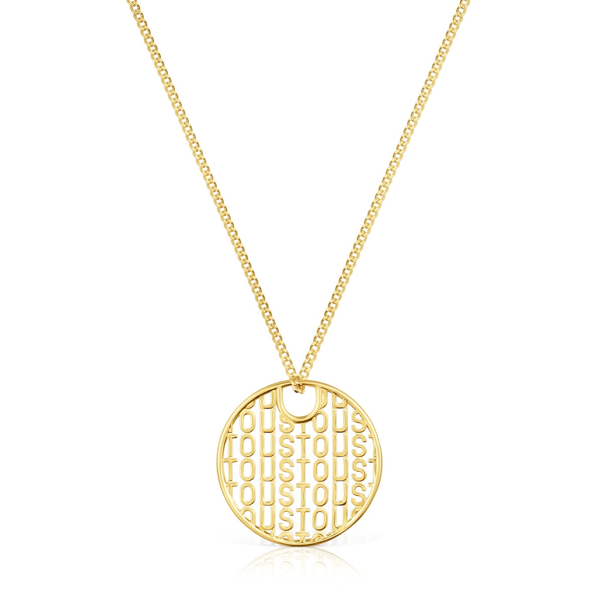 Large silver vermeil Necklace Logo