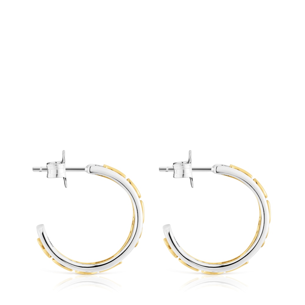 Silver and silver vermeil Hoop earrings Logo image number 1