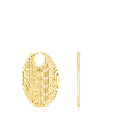 Pendientes con baño de oro 18 kt sobre plata Logo image number 0