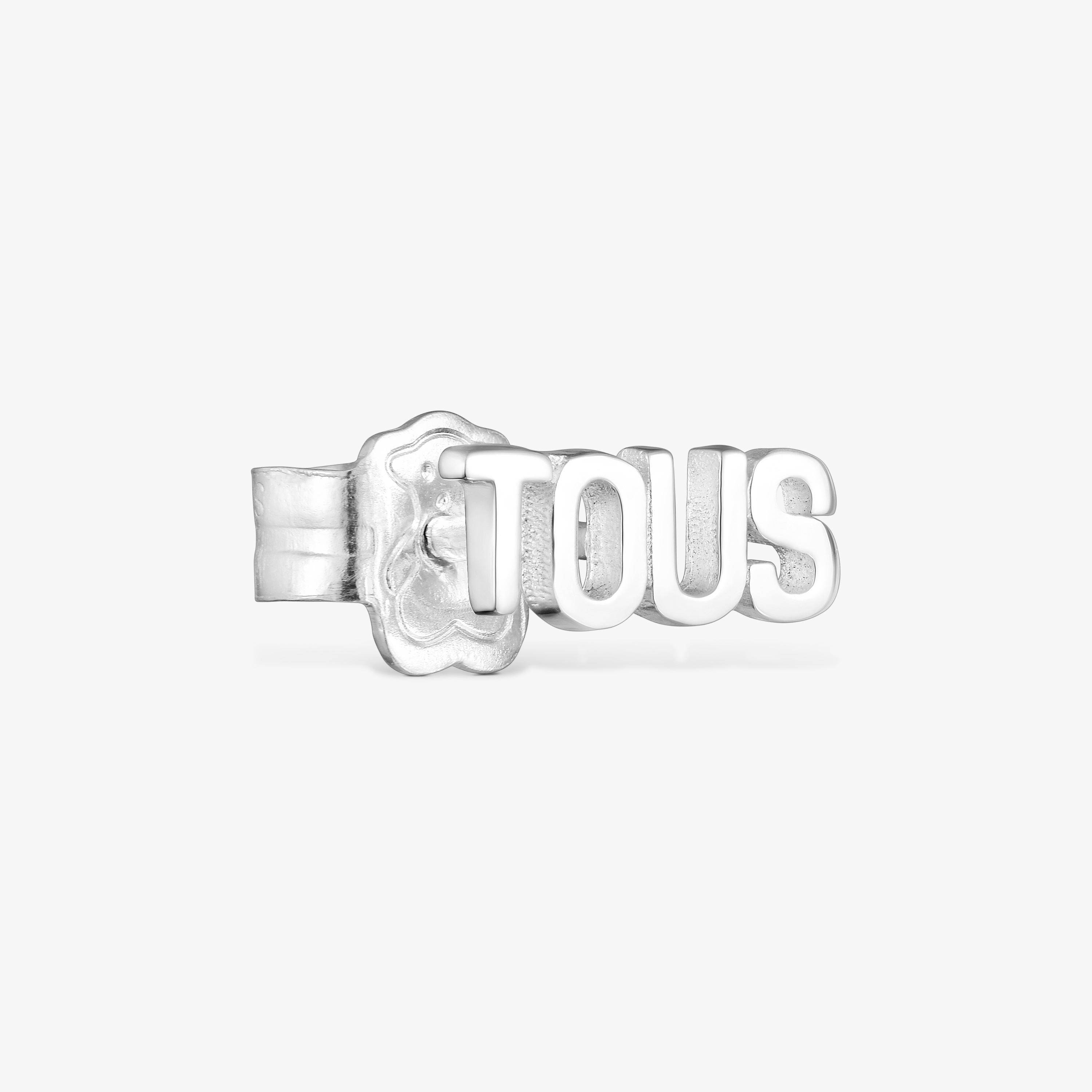 Silver 1/2 Earring Logo