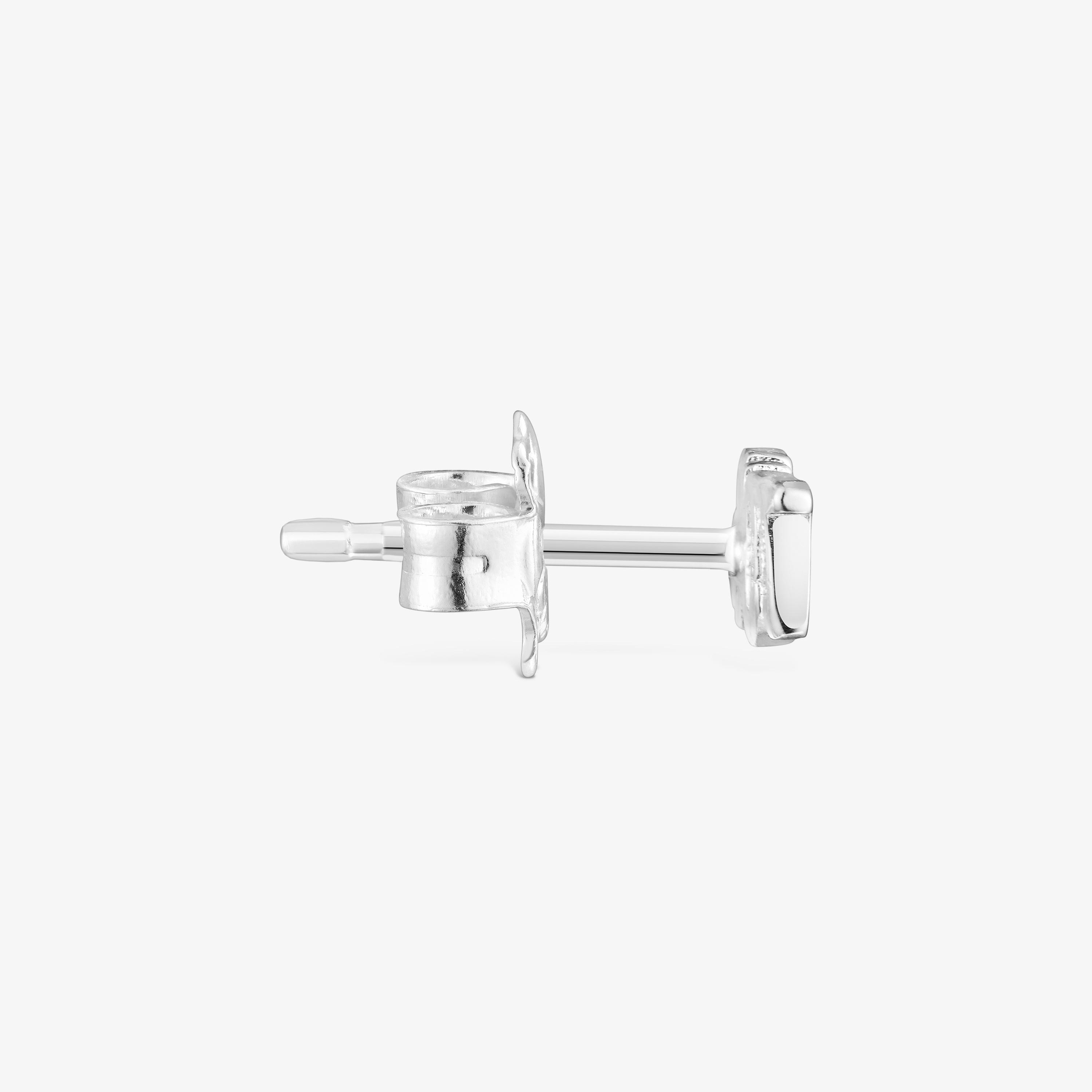 Silver 1/2 Earring Logo