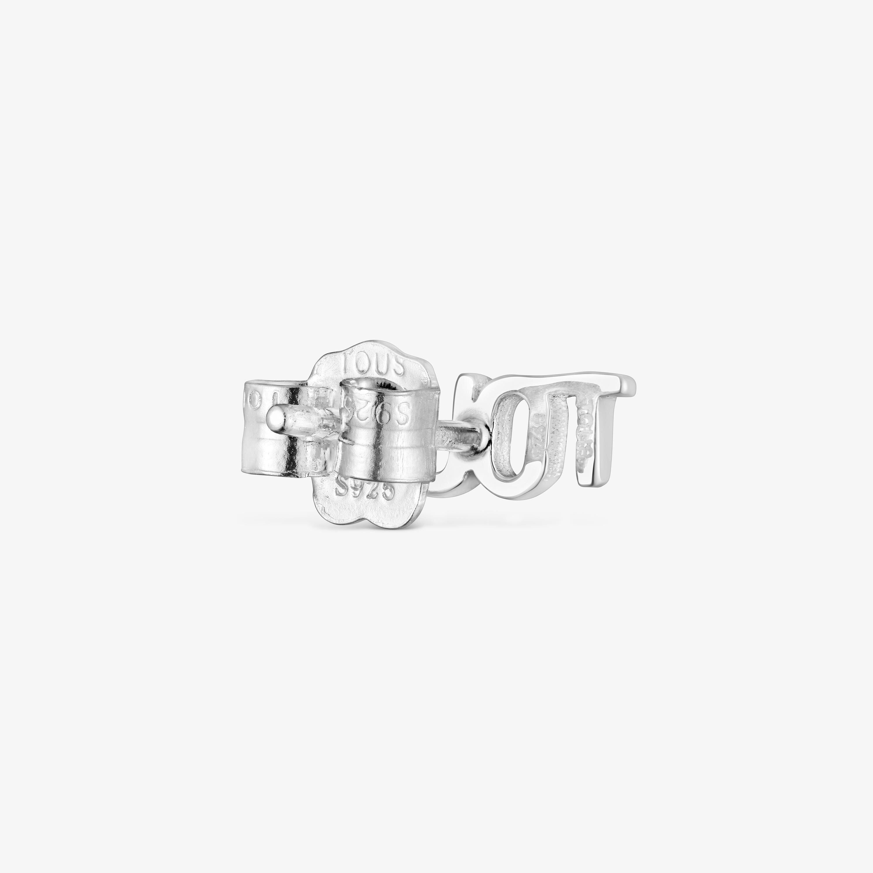 Silver 1/2 Earring Logo