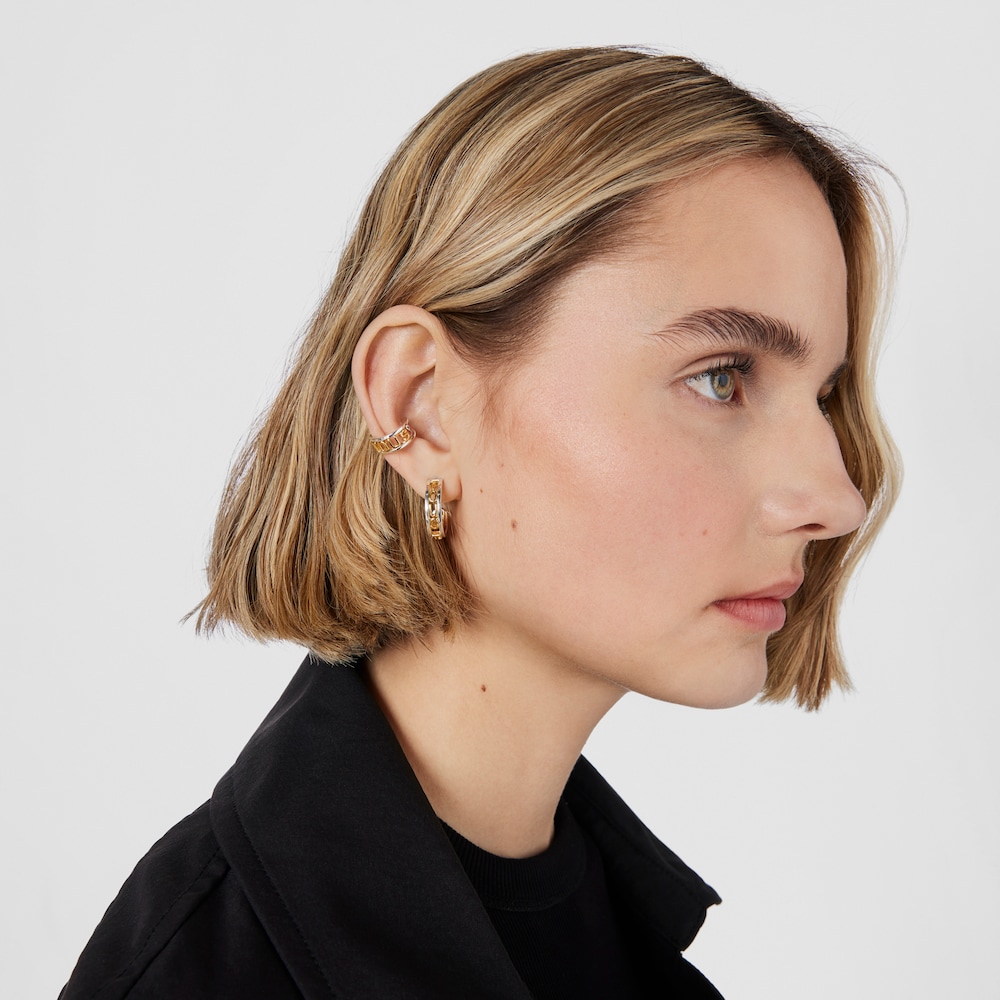 Silver and silver vermeil Earcuff Logo image number 3