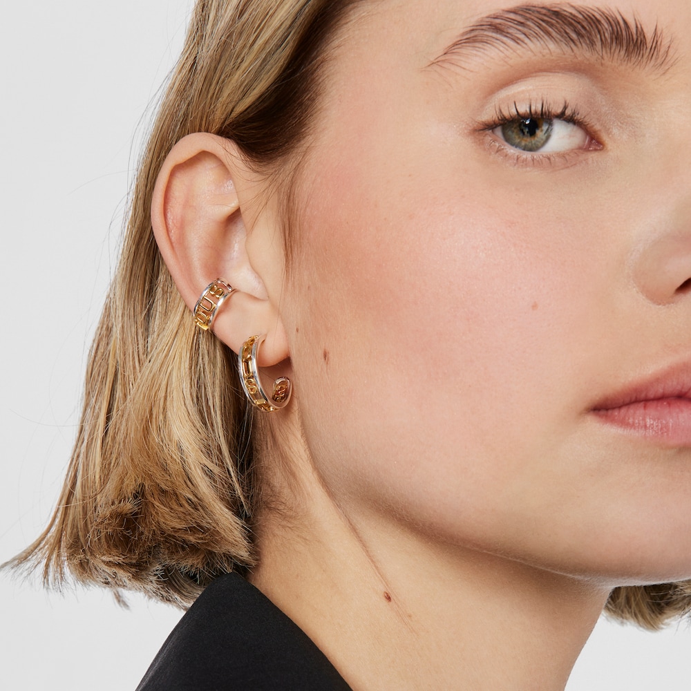 Silver and silver vermeil Earcuff Logo image number 4