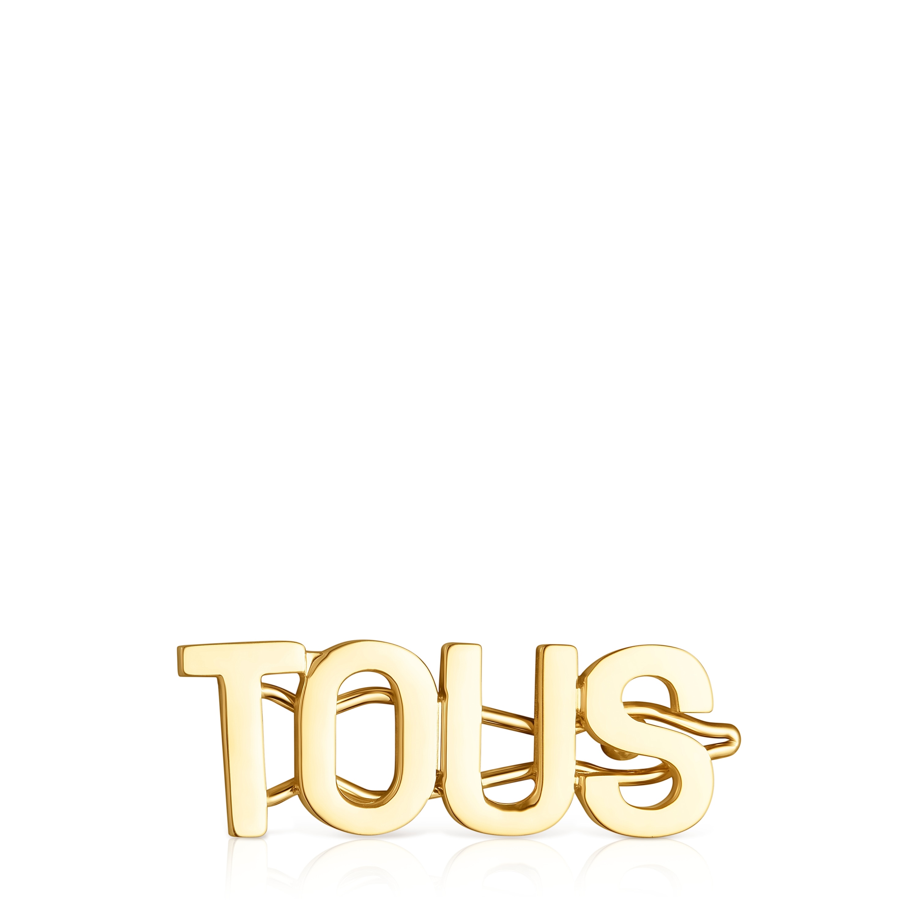 Gold colored IPG steel Clip Logo