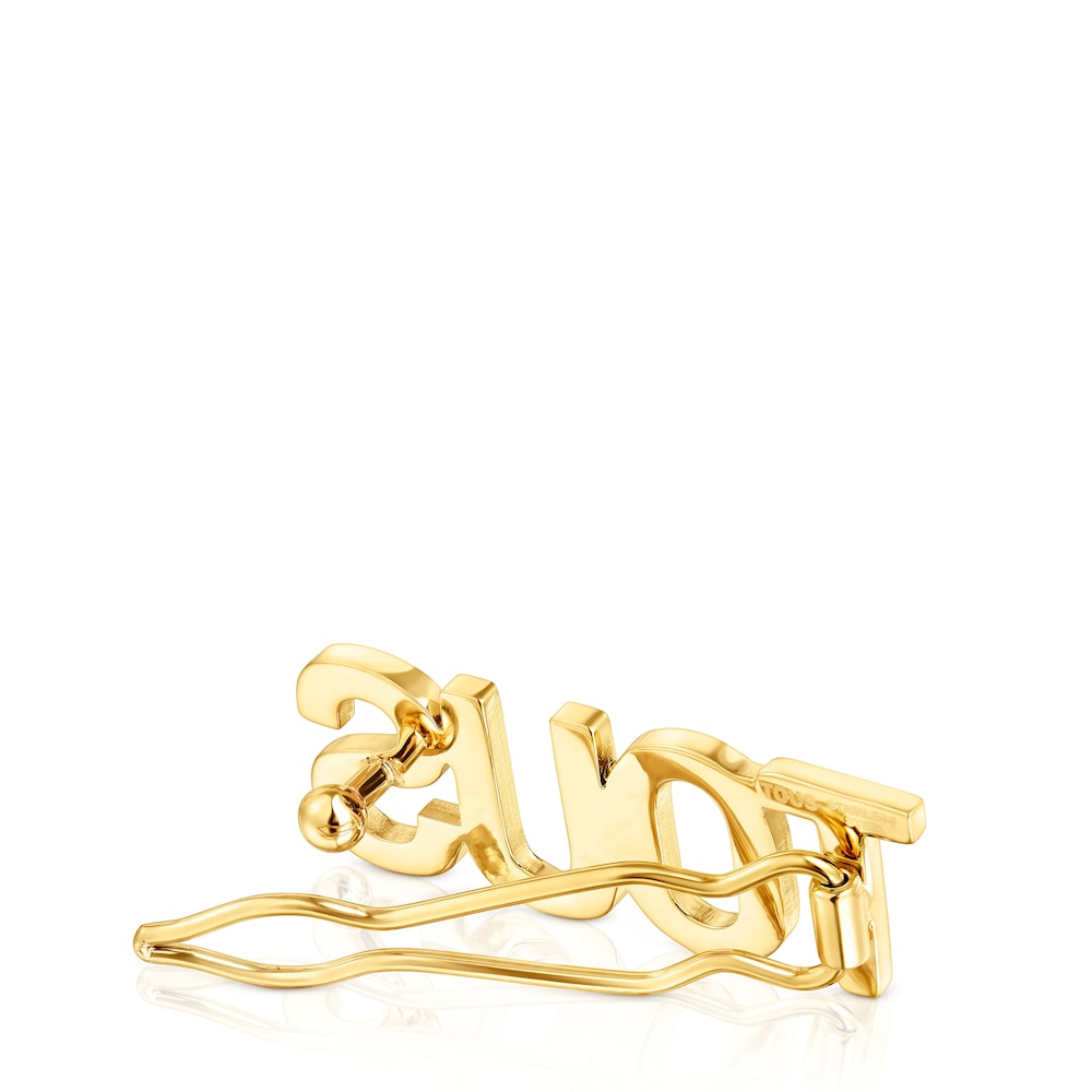 Gold colored IPG steel Clip Logo image number 3