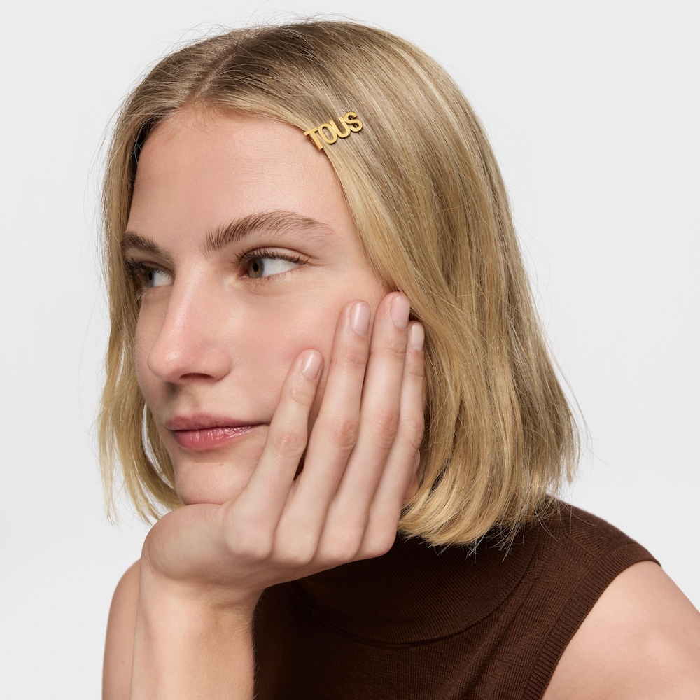 Clip de acero IPG dorado Logo