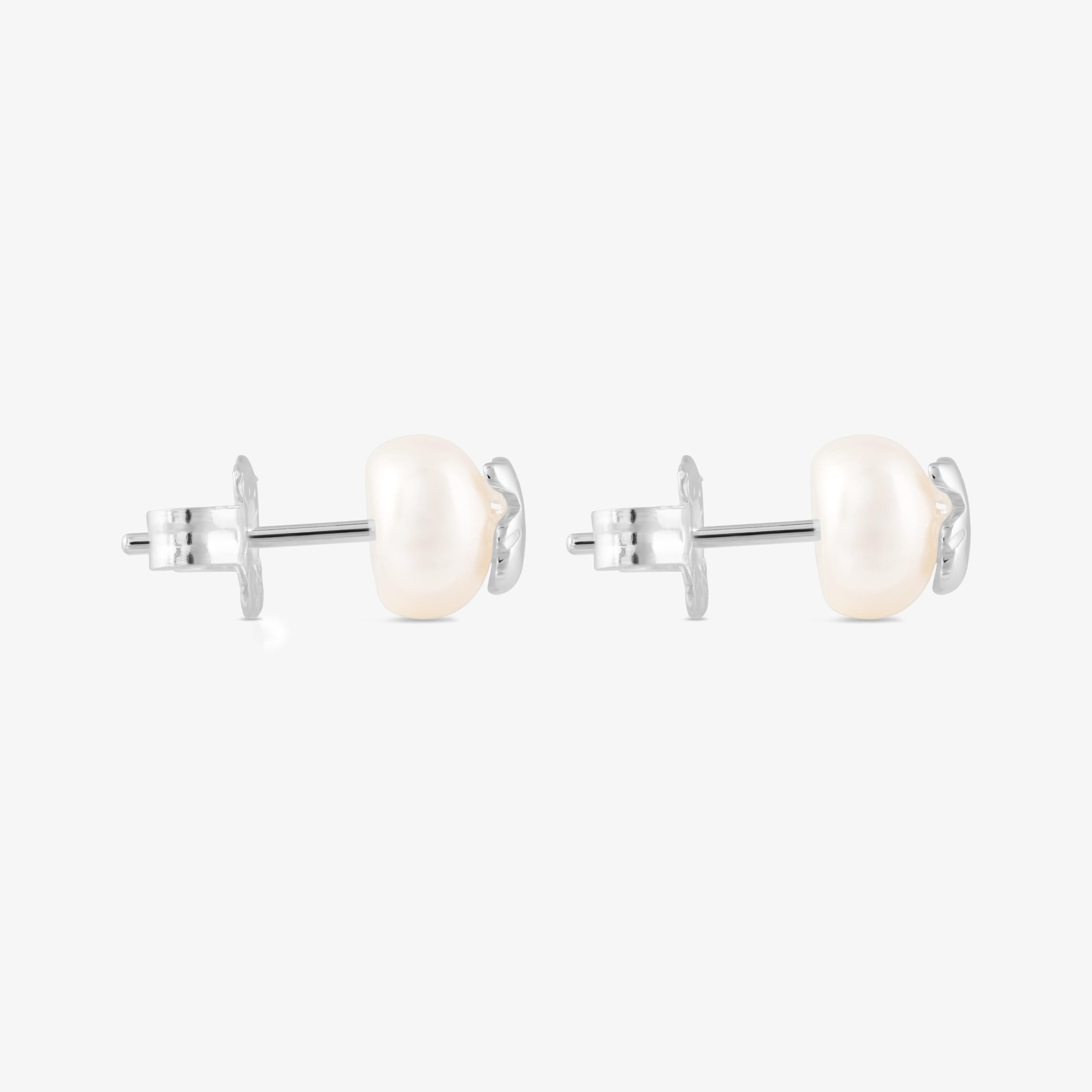 Silver TOUS Bear Earrings with pearls