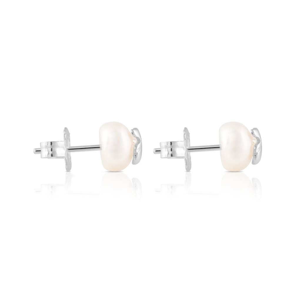 Pendientes de plata y perlas TOUS Bear image number 1