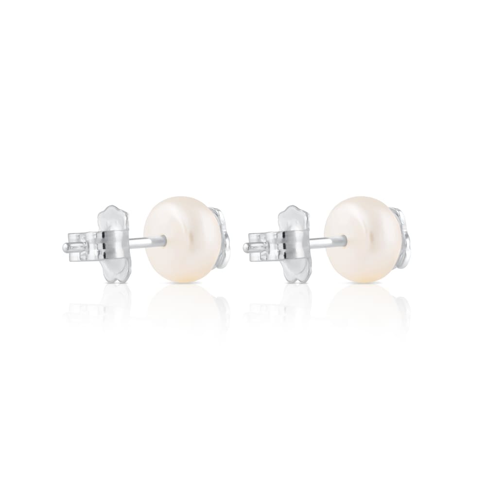 Pendientes de plata y perlas TOUS Bear image number 2