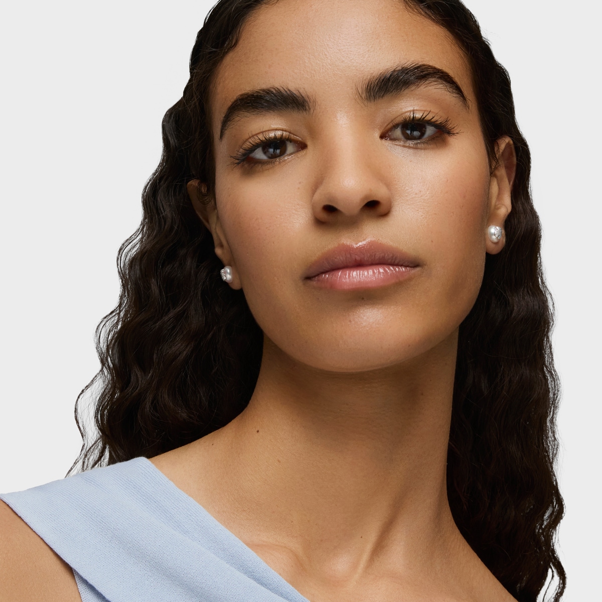 Silver TOUS Bear Earrings with Pearl