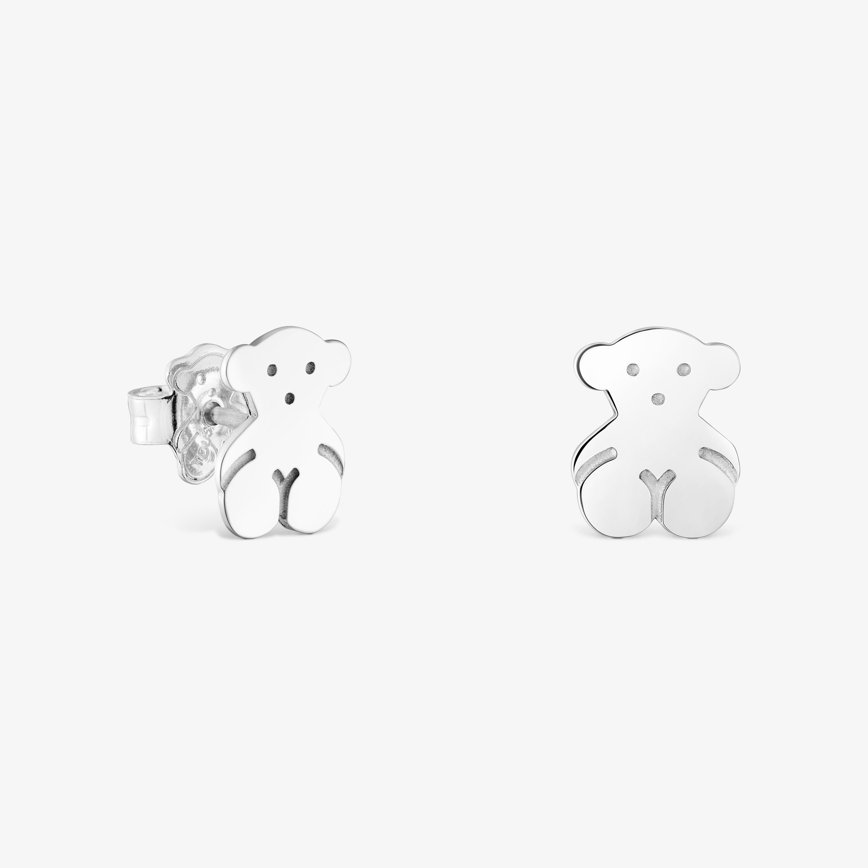 Silver TOUS Bear Earrings 1cm.