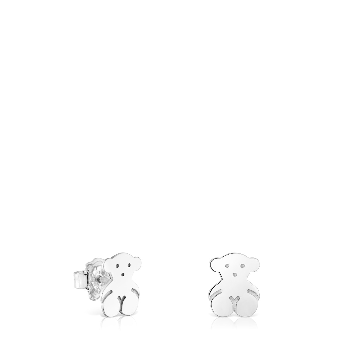 Silver TOUS Bear Earrings 1cm