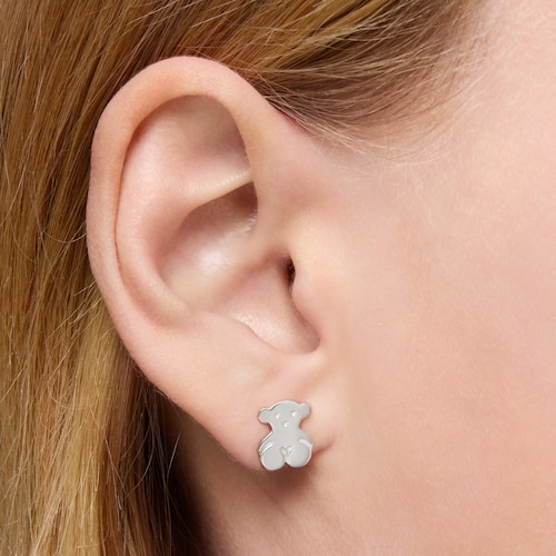 Pendientes de plata 1cm TOUS Bear