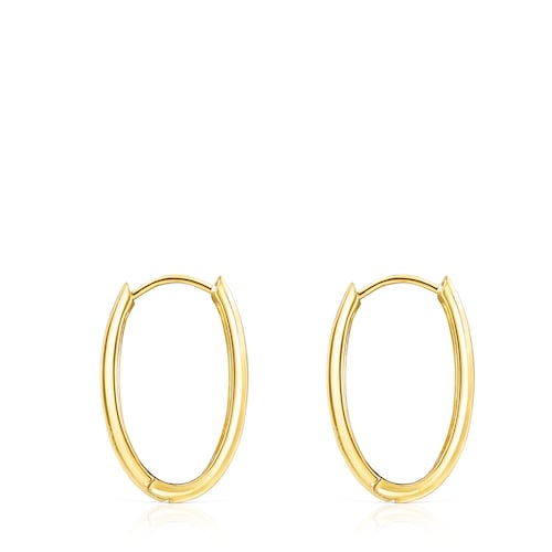 Oval Silver Vermeil TOUS Basics Earrings