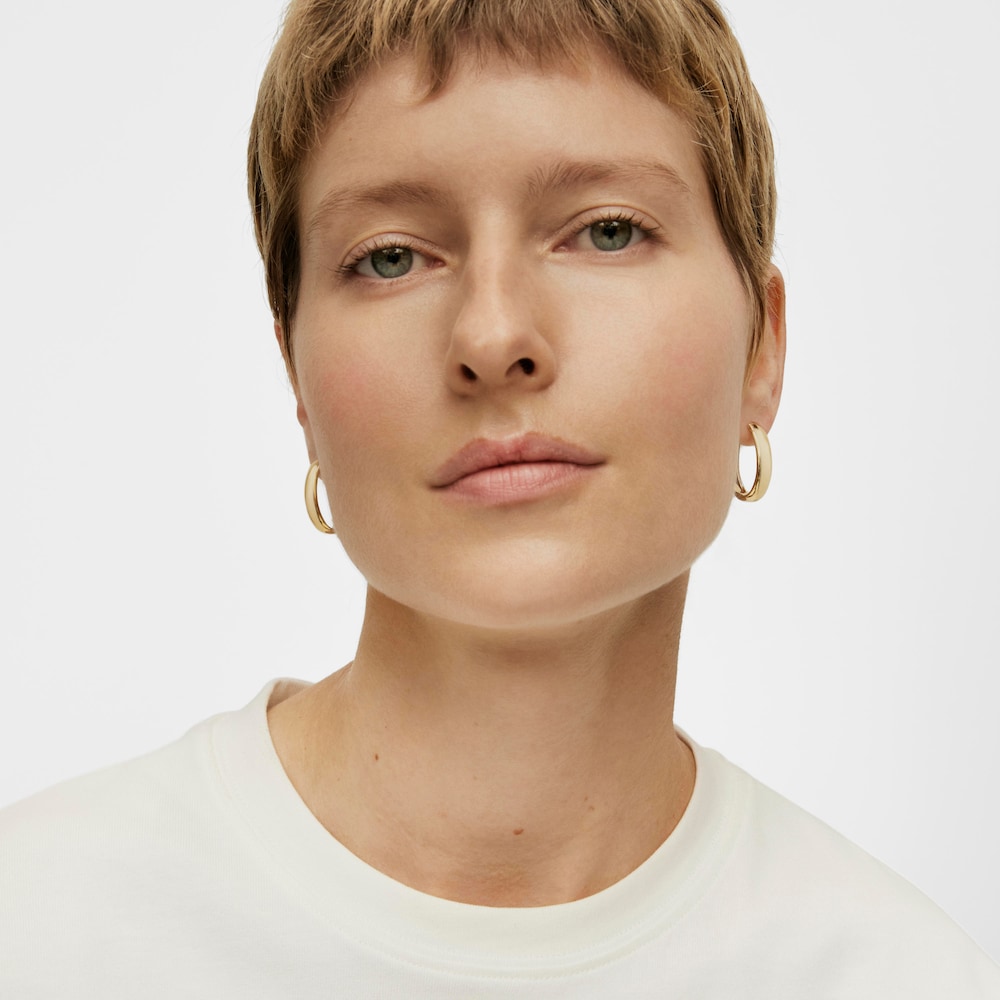 Oval 18K gold vermeil TOUS Basics Earrings