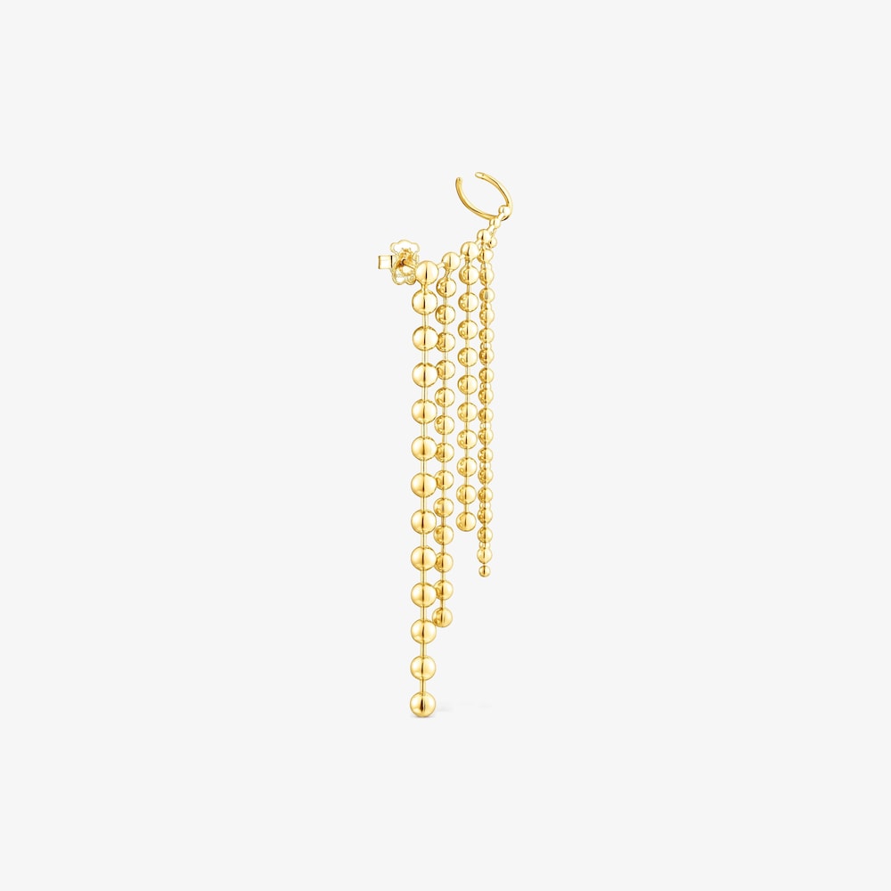 Silver vermeil Gloss Earcuff with five chains