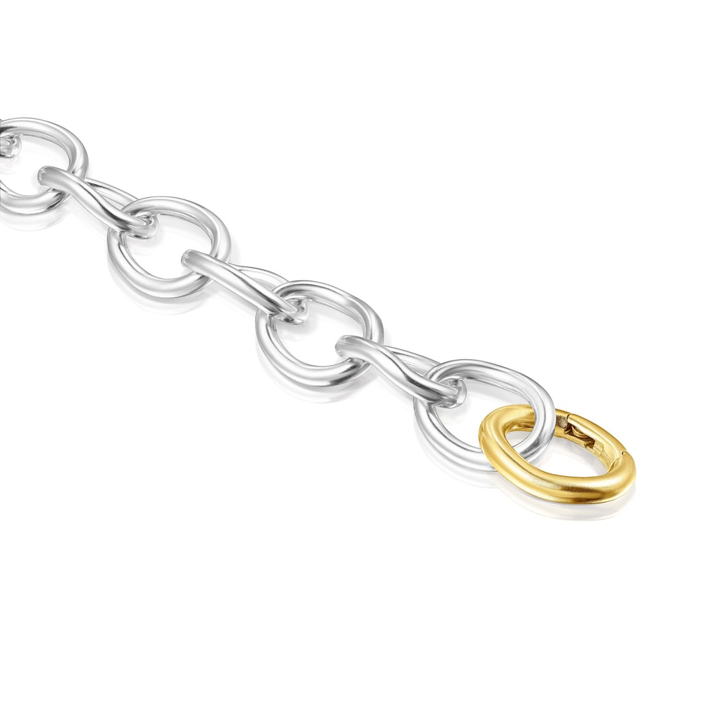 Pulsera bicolor de anillas TOUS Hav