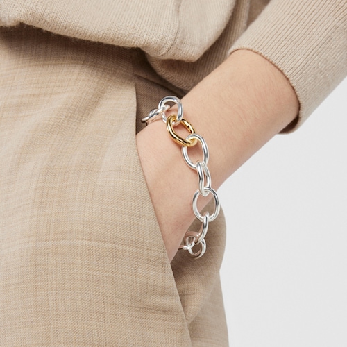 Pulseira de argolas TOUS Hav bicolor