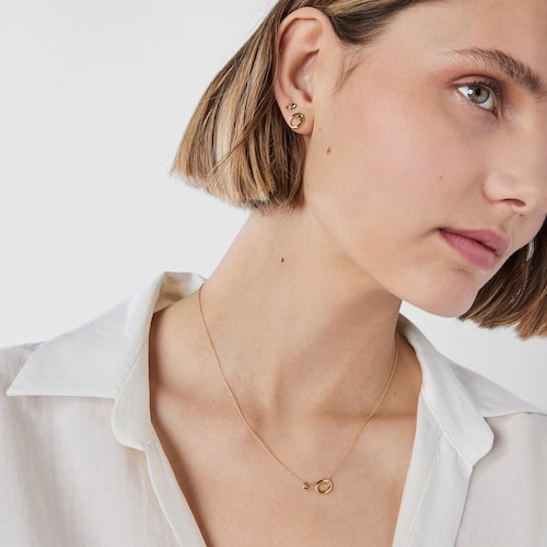 TOUS Hav necklace in gold with tsavorite gems