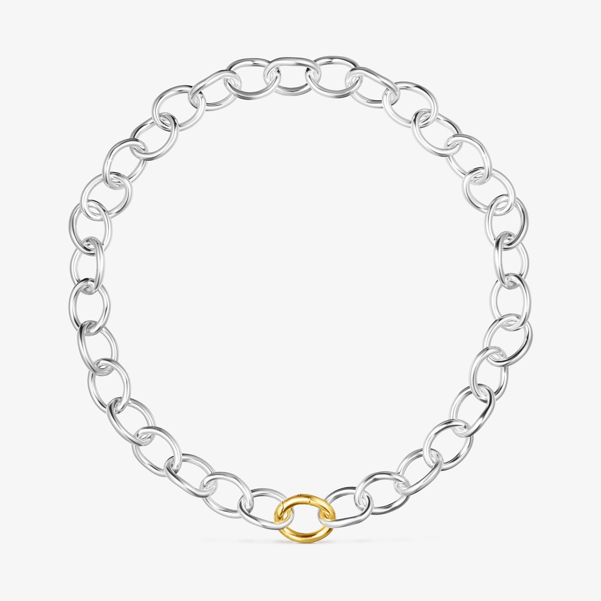 Tous - Collar Bicolor De Anillas Tous Hav - Plateado