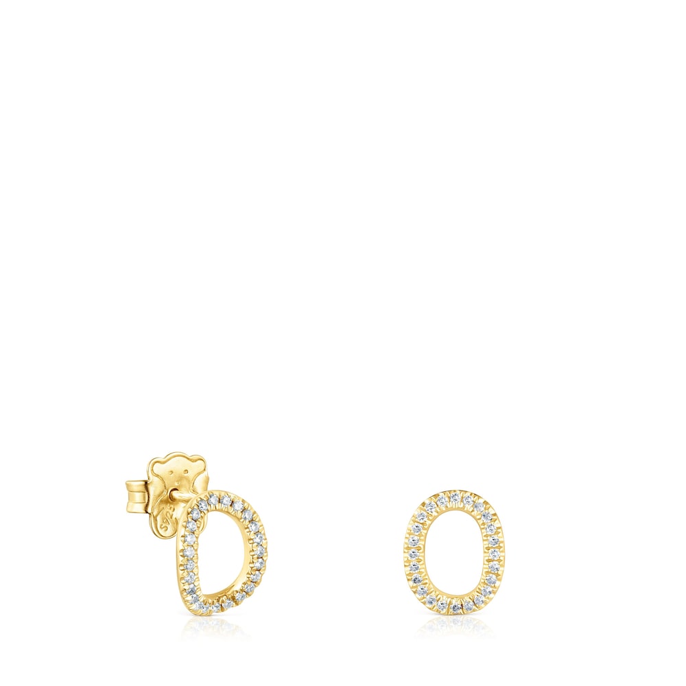 Pendiente de oro con diamantes TOUS Hav image number 0