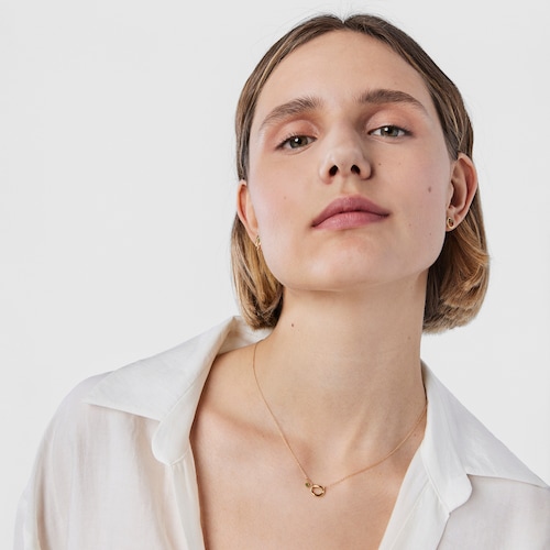 TOUS Hav earrings in gold with tsavorite gems