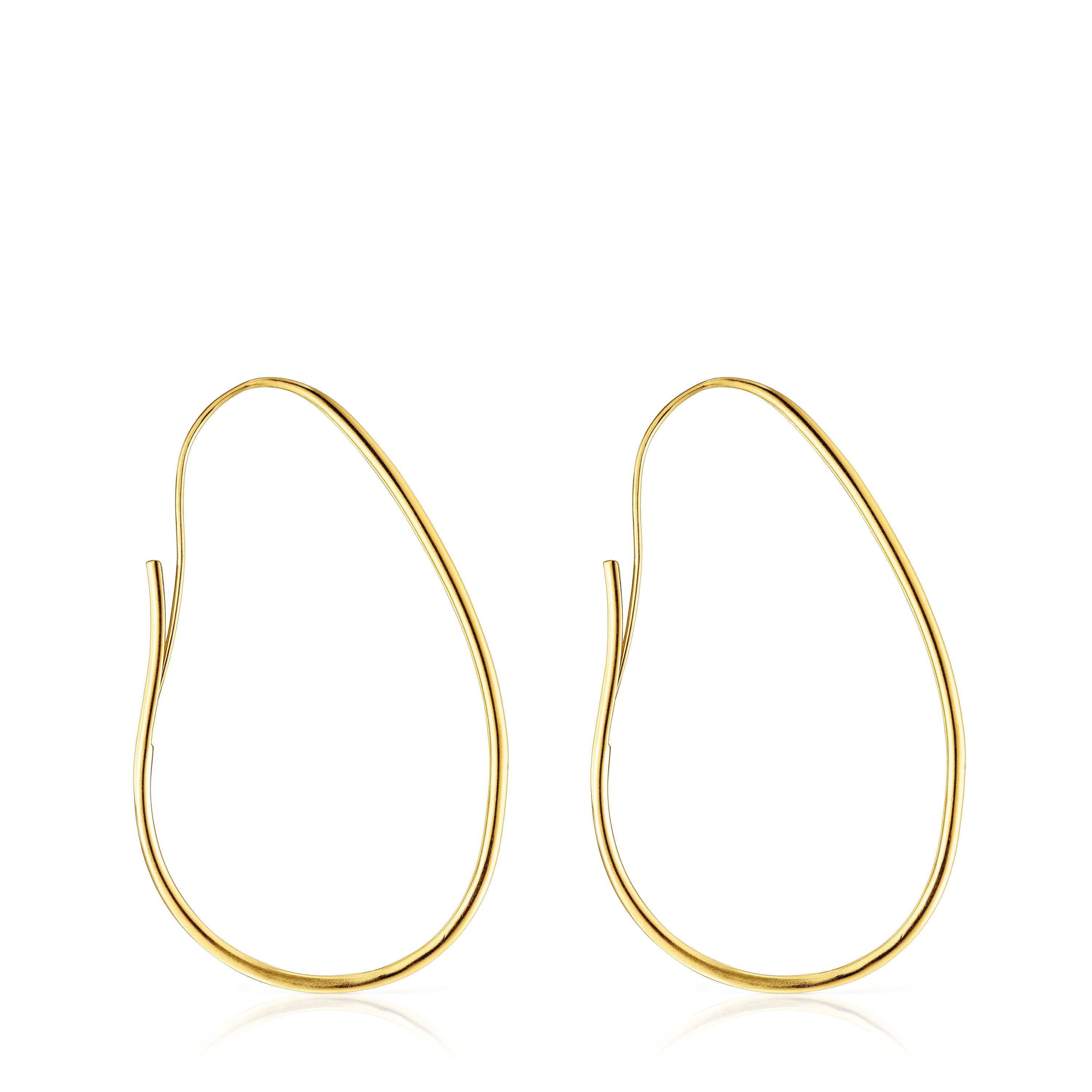 Silver vermeil TOUS Hav Hoop earrings