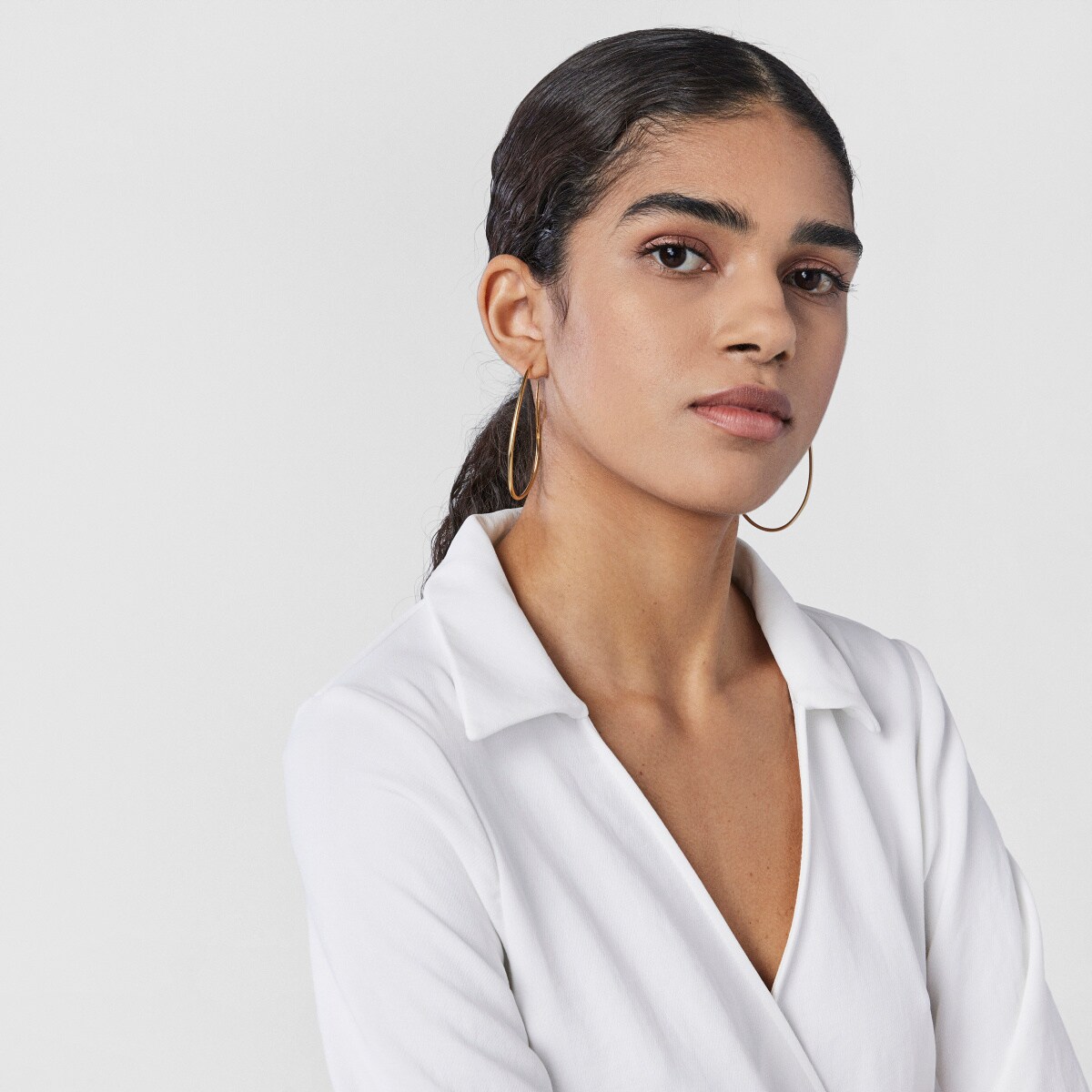 Silver vermeil TOUS Hav Hoop earrings