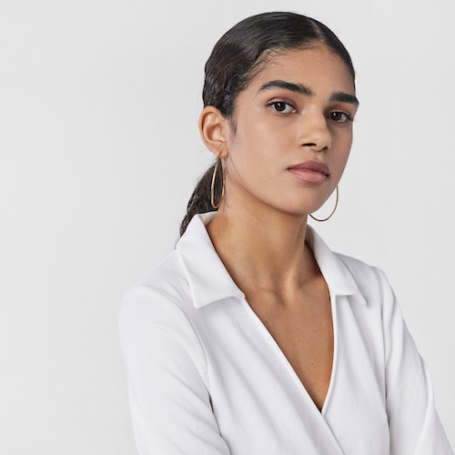 Silver vermeil TOUS Hav Hoop earrings