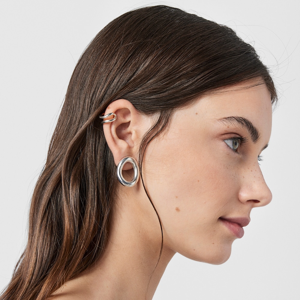 Pendientes c&iacute;rculo de plata TOUS Hav