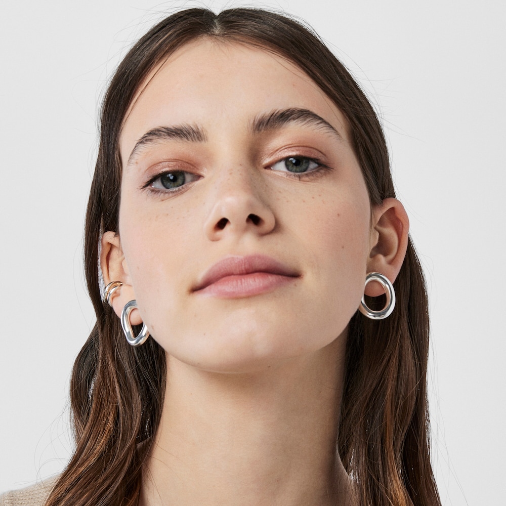 Pendientes c&iacute;rculo de plata TOUS Hav