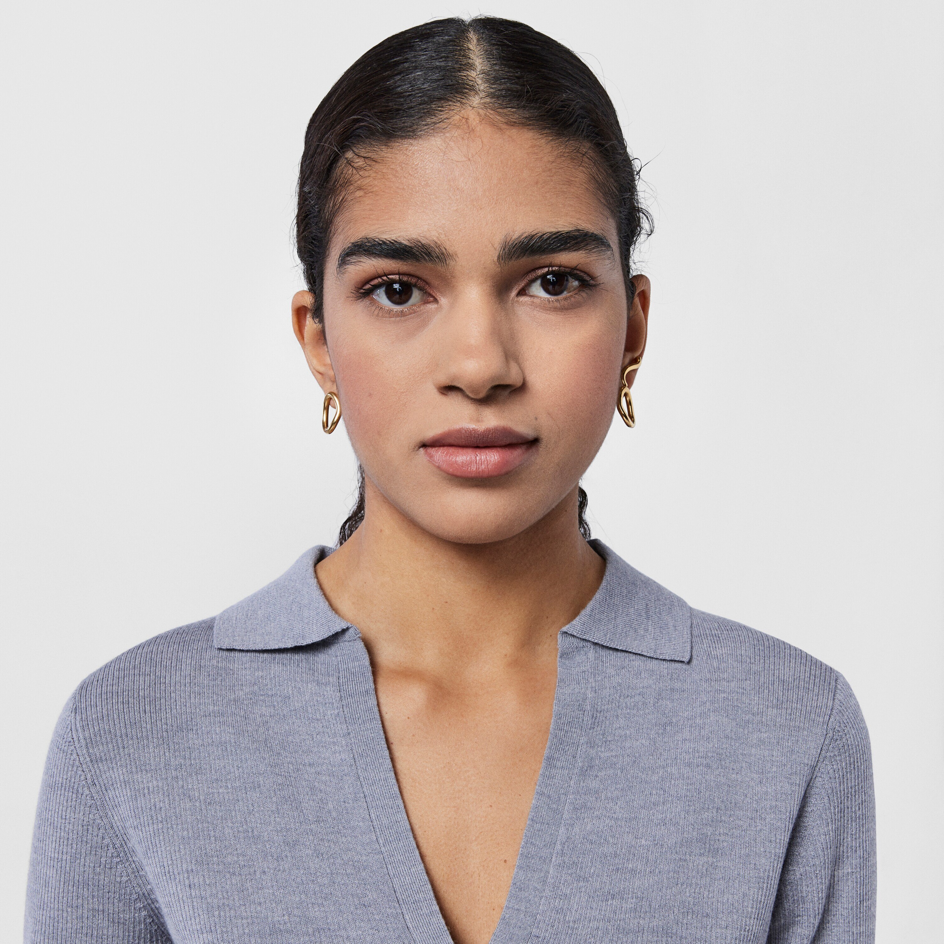 Silver vermeil TOUS Hav Circle earrings