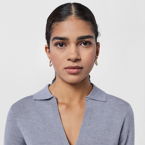 Silver vermeil TOUS Hav Circle earrings