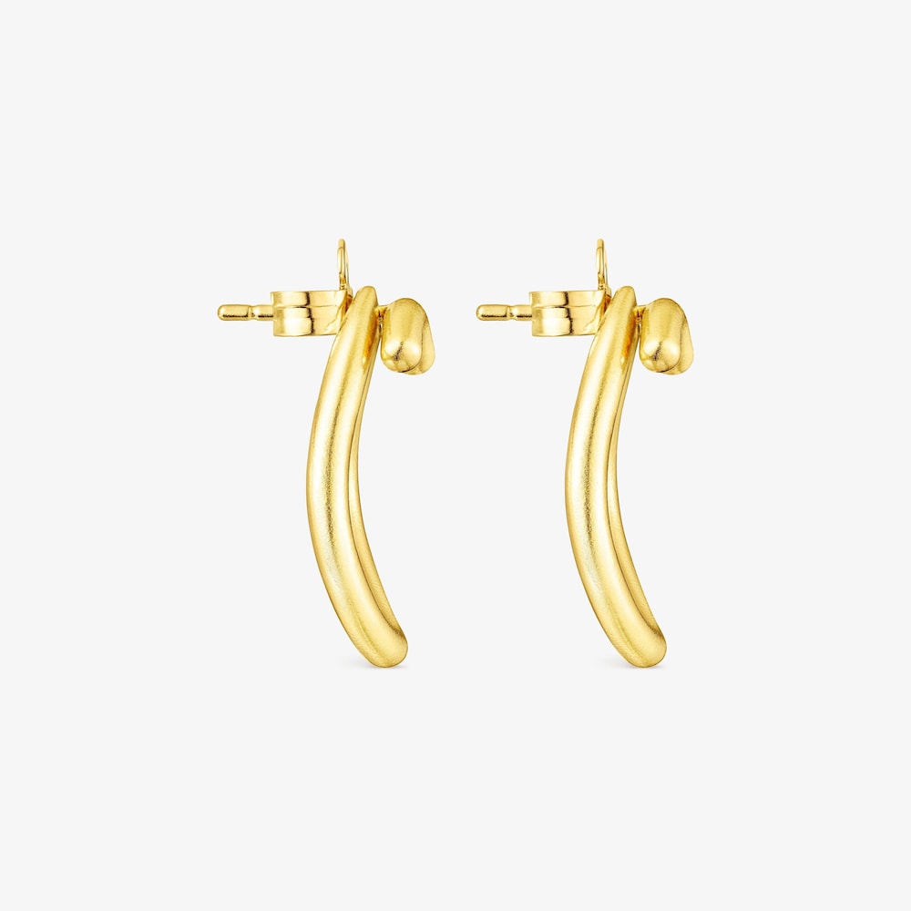 Pendientes c&iacute;rculo con ba&ntilde;o de oro 18 kt sobre plata Hav