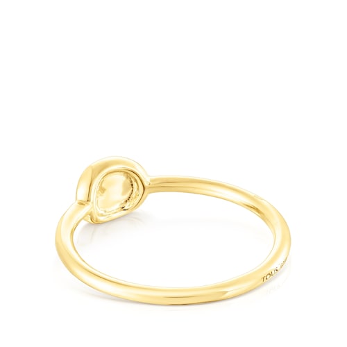 Anillo de oro con círculo de diamantes TOUS Hav