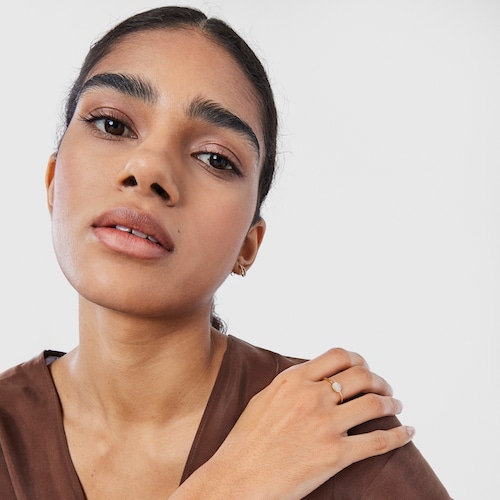 Anillo de oro con círculo de diamantes TOUS Hav