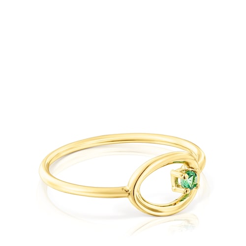 TOUS Hav ring in gold with tsavorite gems