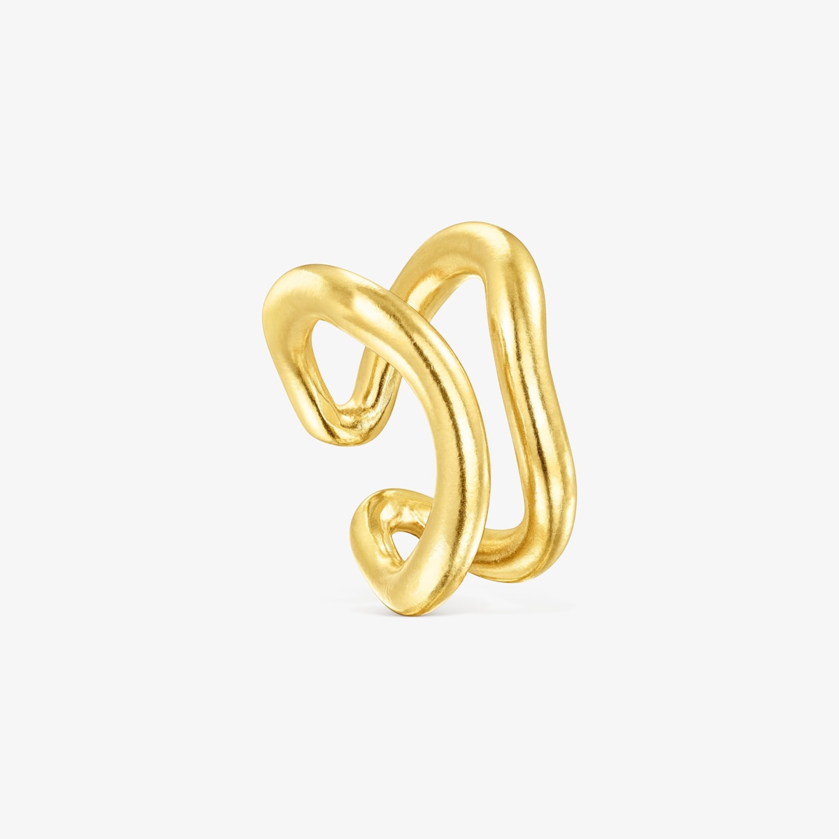 Tous - Anillo Con Baño De Oro 18 Kt Sobre Plata Hav Talla 11