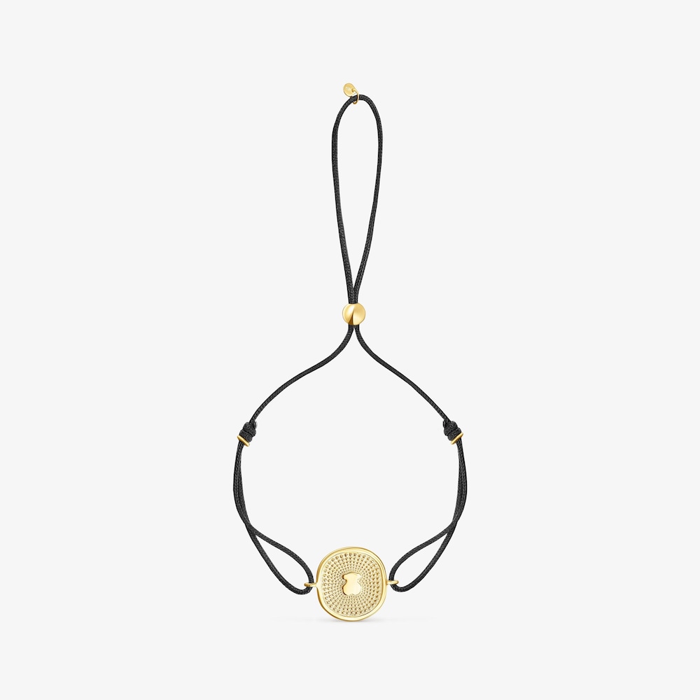 Nylon and 18K solid gold Oursin Bracelet