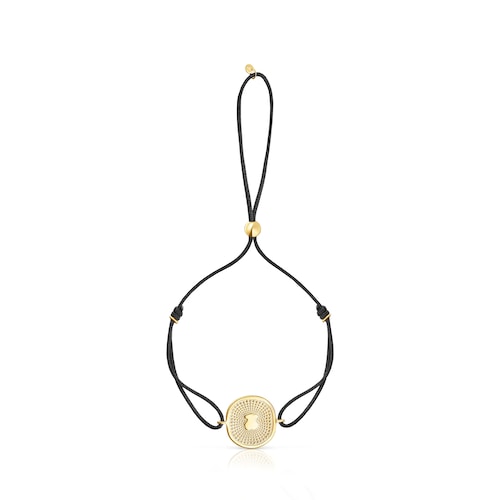 Nylon and gold Oursin Bracelet