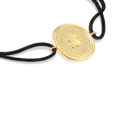 Nylon and gold Oursin Bracelet