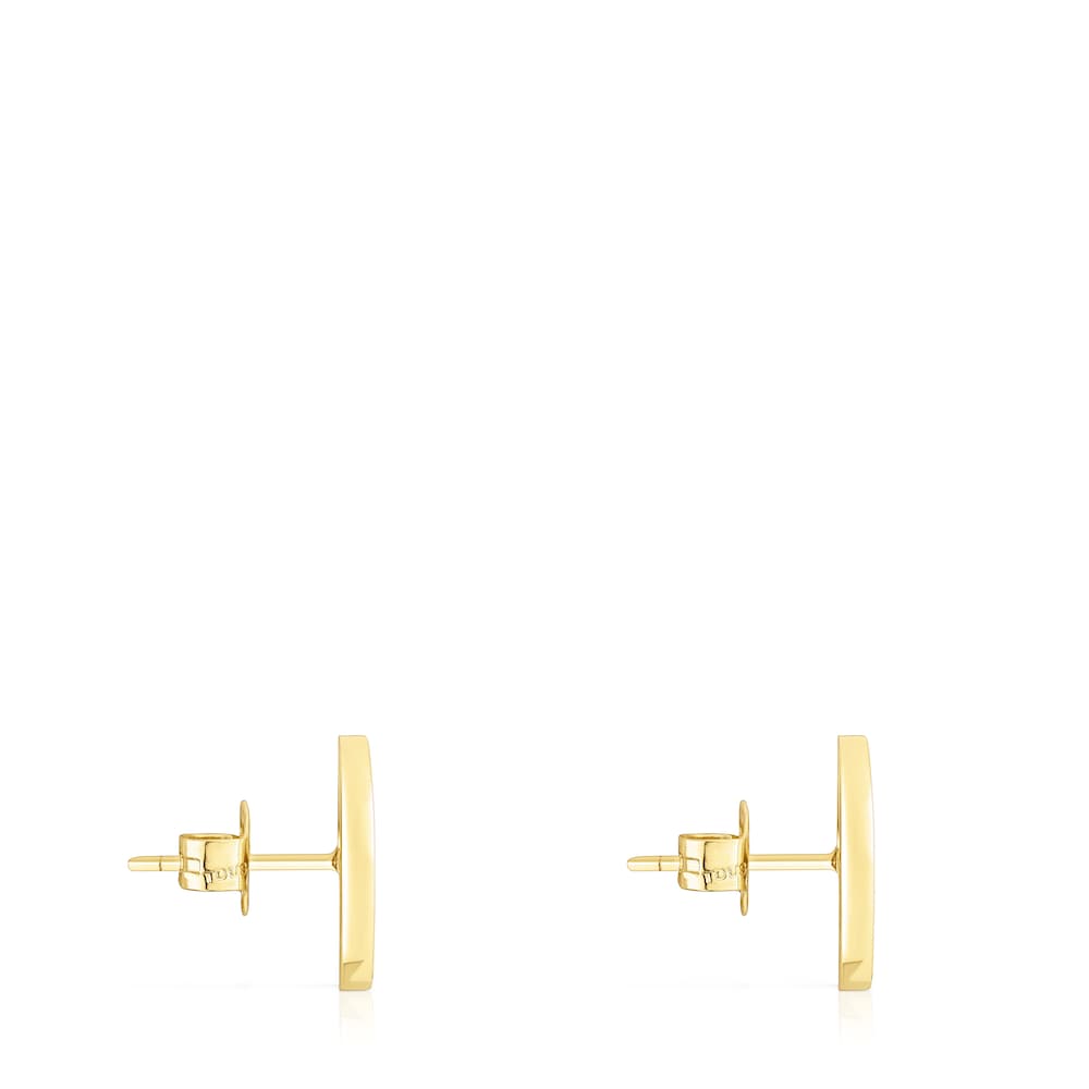 Pendientes de oro con diamantes 0,42 ct Oursin image number 1