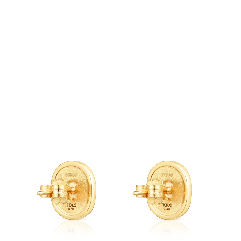 Pendientes de oro con diamantes 0,42 ct Oursin image number 2