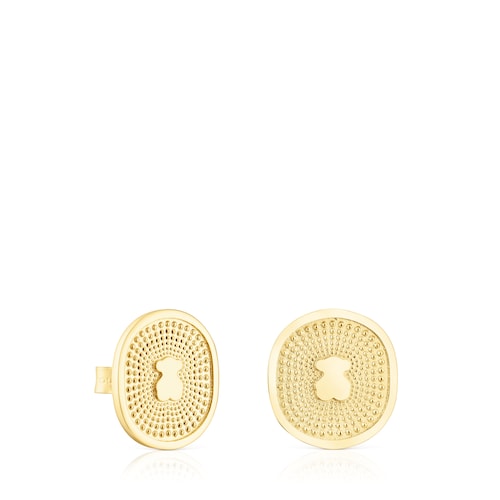 Gold Oursin Earrings